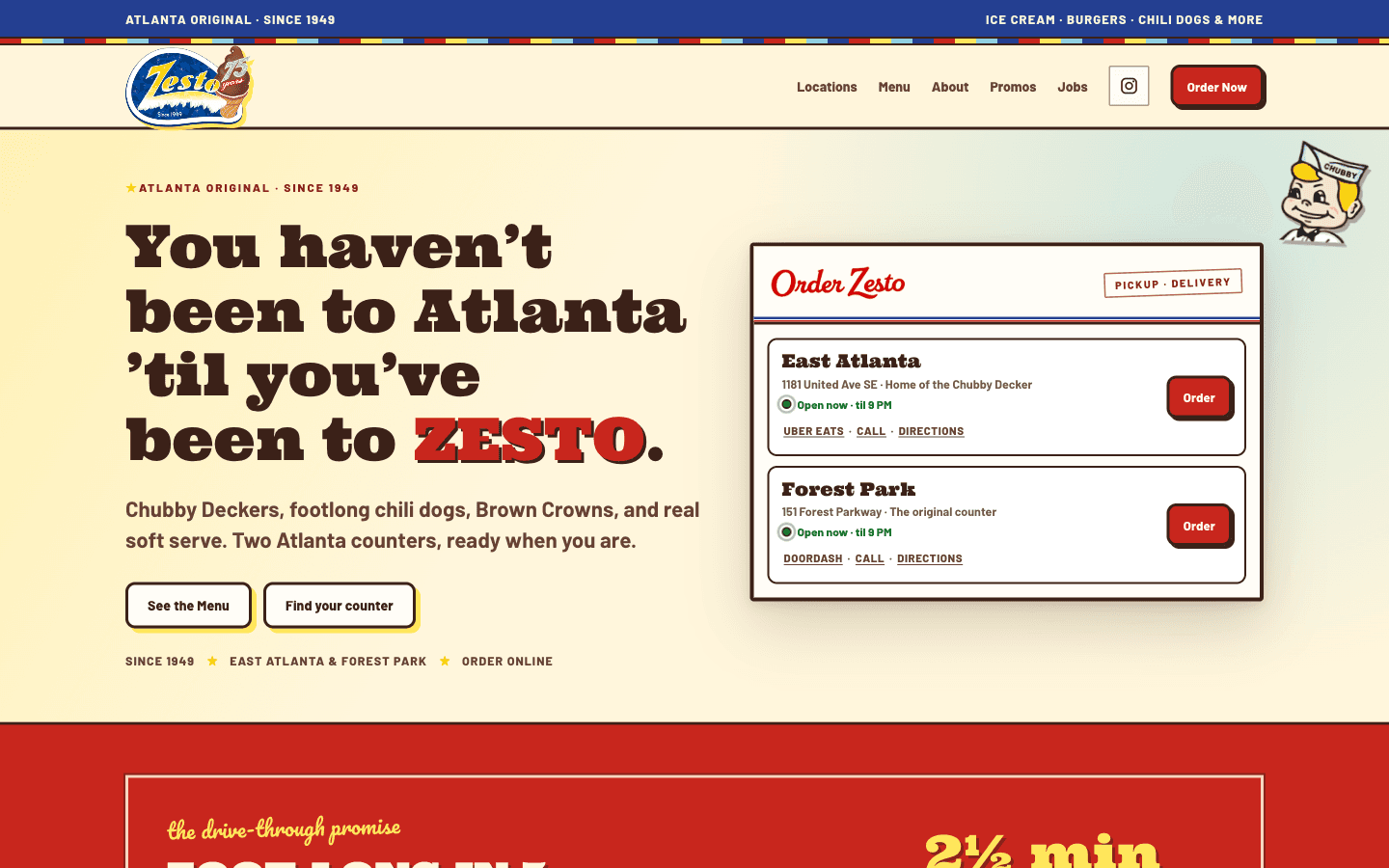 Screenshot of the Zesto redesign in progress